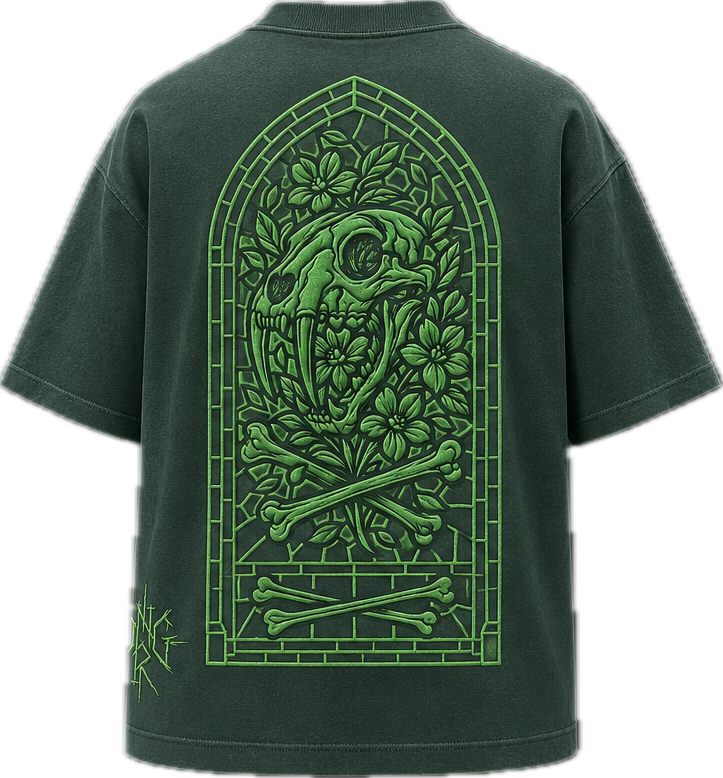 EARTH-TONED STAIN GLASS DNGR TEE