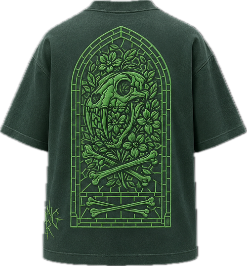 EARTH-TONED STAIN GLASS DNGR TEE