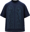 STAINED DNGR TEE — MIDNIGHT MONOCHROME