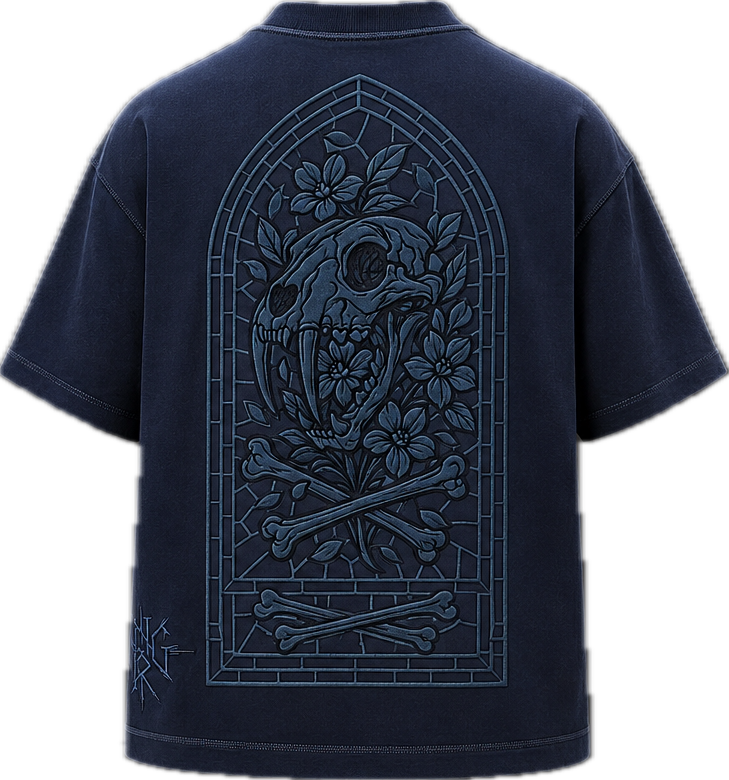 STAINED DNGR TEE — MIDNIGHT MONOCHROME