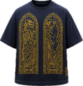 STAINED GLASS DNGR TEE MIDNIGHT / GOLD