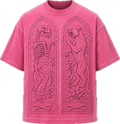 ROSE MONOCHROME STAIN GLASS DNGR TEE